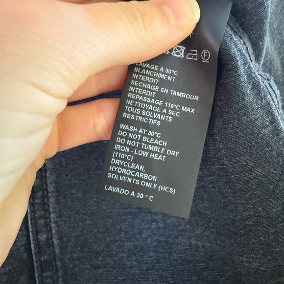 The Kooples GREY DENIM OFFICER-STYLE JACKET Size 1 aka S - Picture 10 of 16